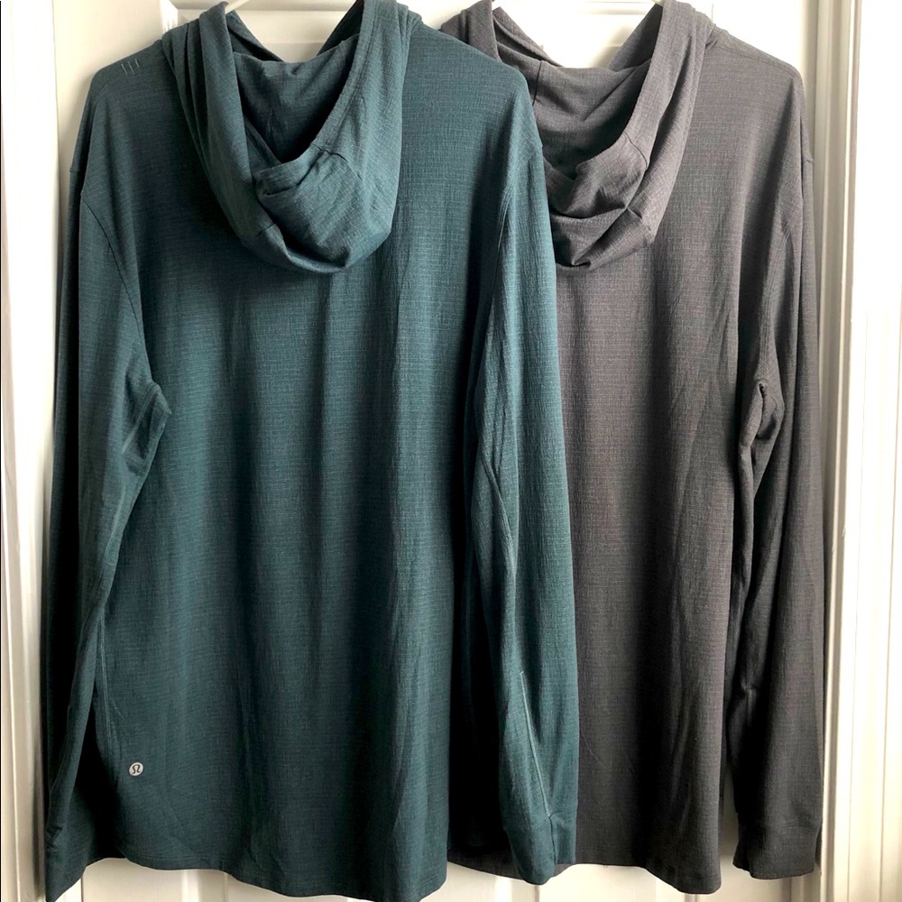 2 Lululemon Men’s Long Sleeved Hoodies
